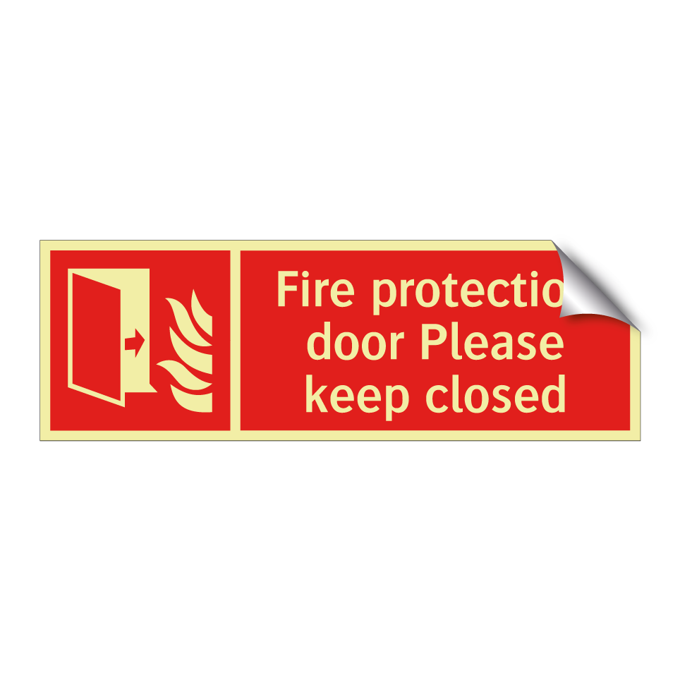 Fire protection door Please keep closed