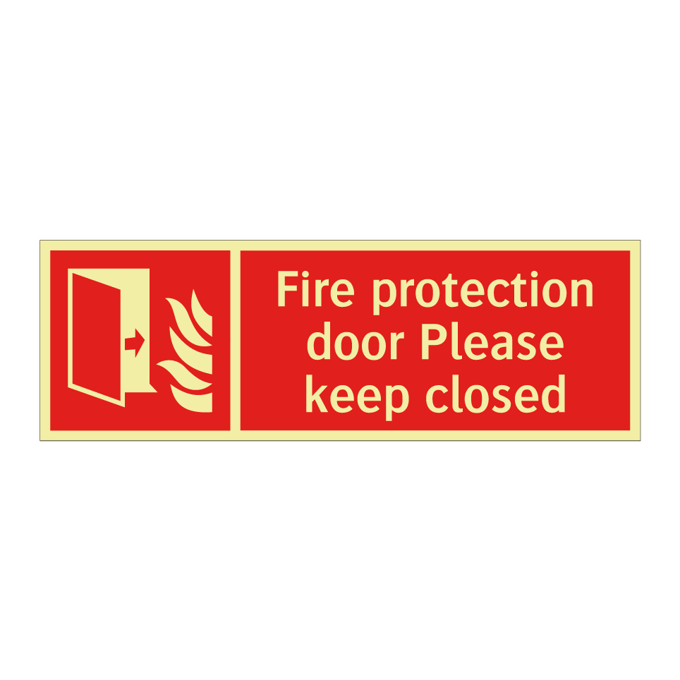 Fire protection door Please keep closed