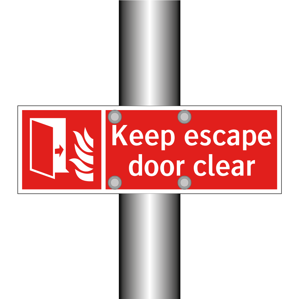 Keep escape door clear