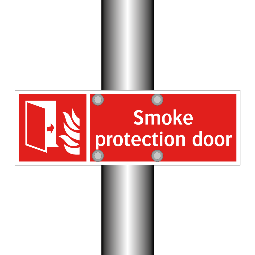 Smoke protection door