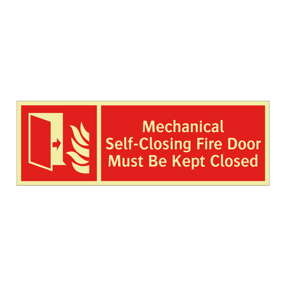 Mechanical Self-Closing Fire Door Must Be Kept Closed