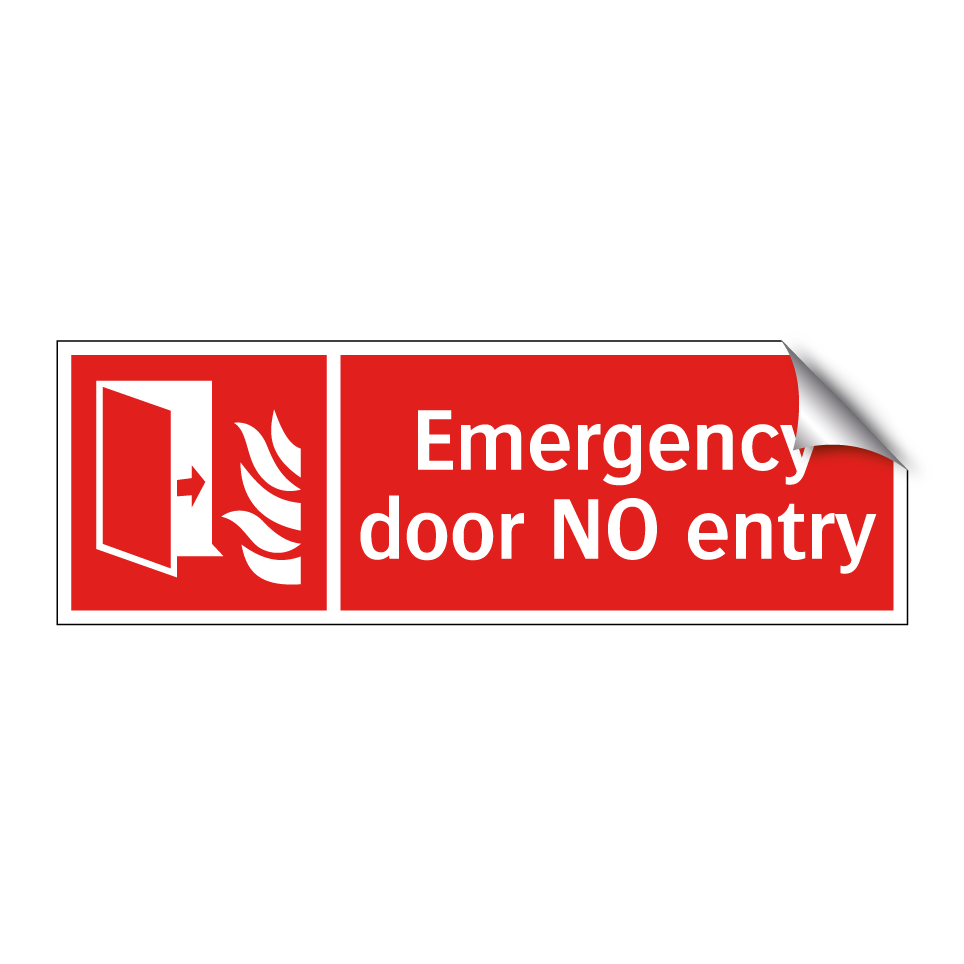 Emergency door NO entry