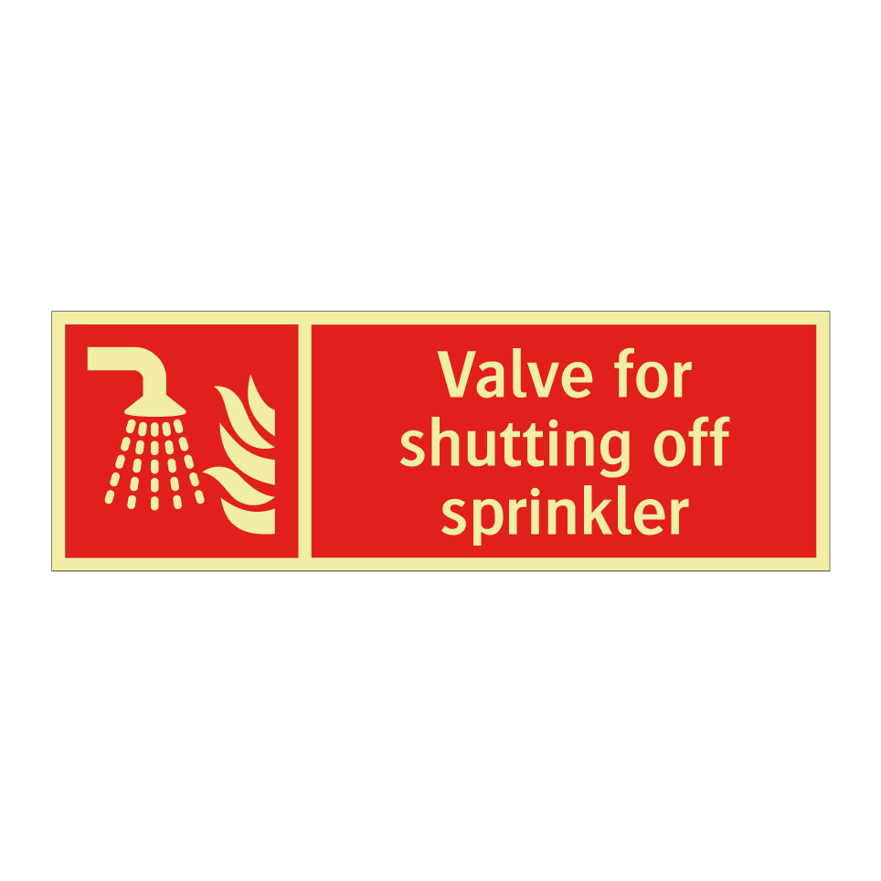 Valve for shutting off sprinkler