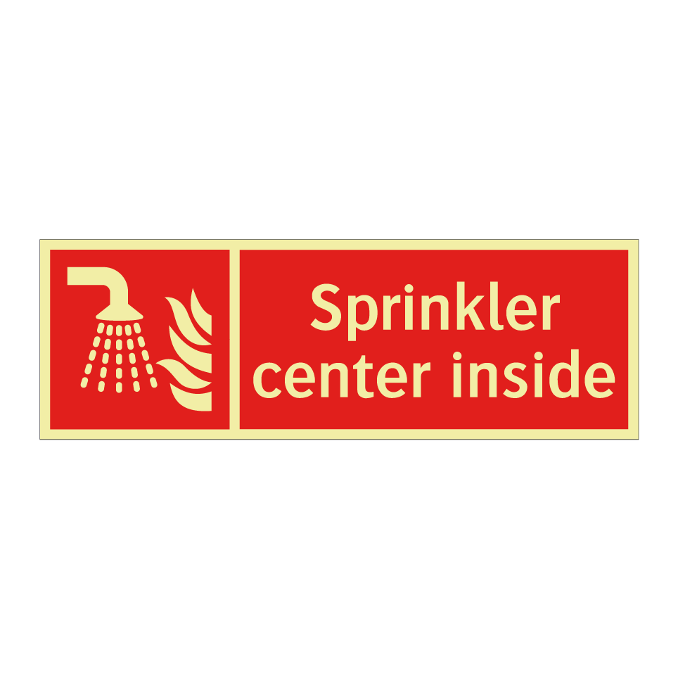Sprinkler center inside