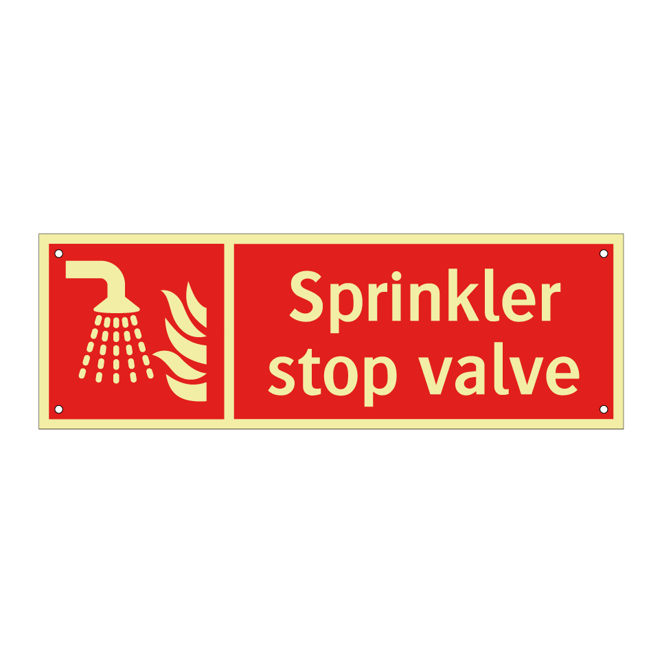 Sprinkler stop valve