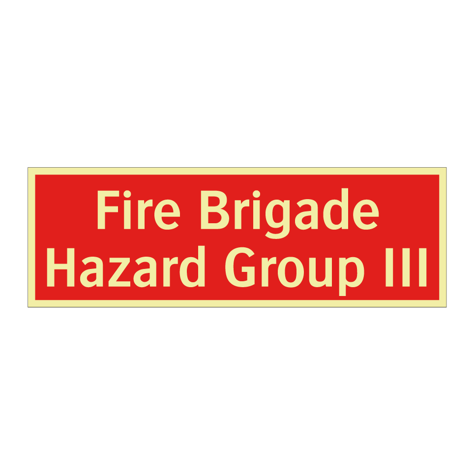 Fire Brigade Hazard Group III