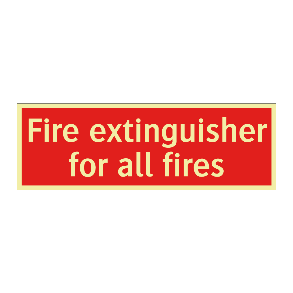 Fire extinguisher for all fires