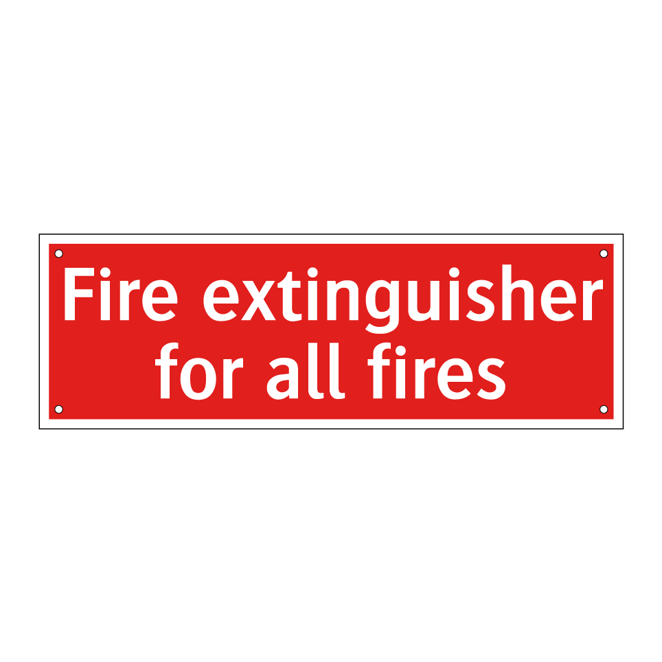 Fire extinguisher for all fires
