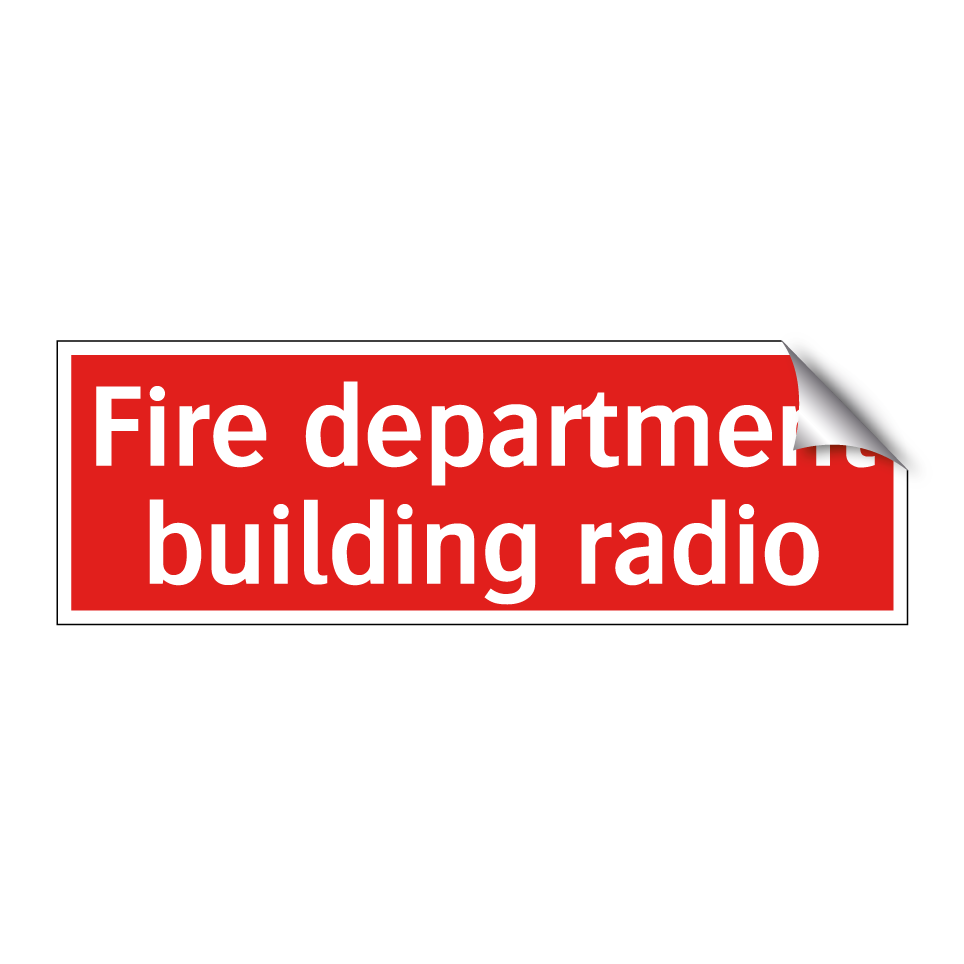 Fire department building radio
