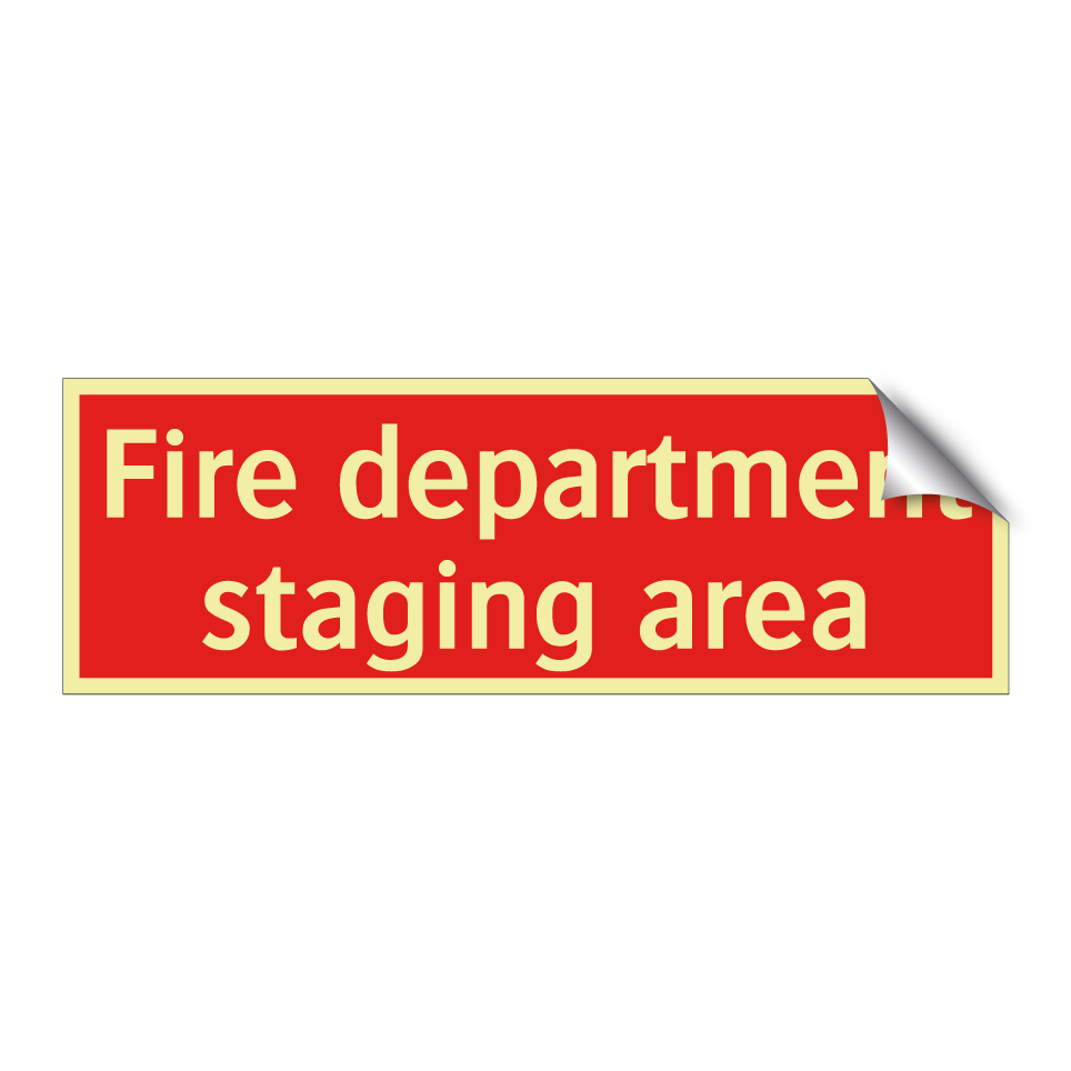 Fire department staging area
