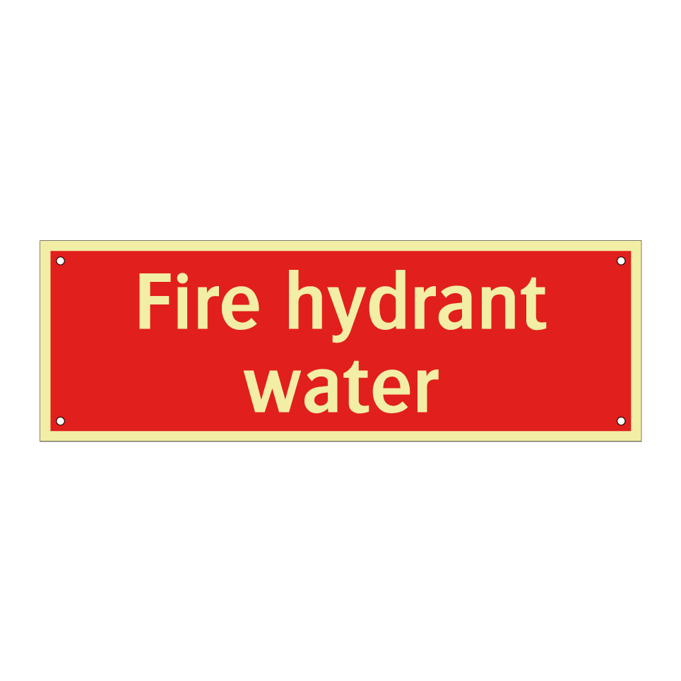 Fire hydrant water
