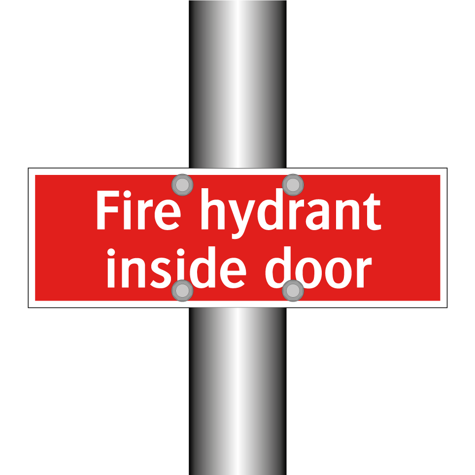 Fire hydrant inside door