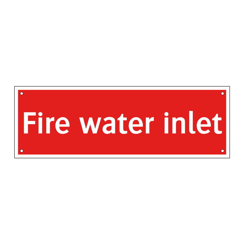 Fire water inlet