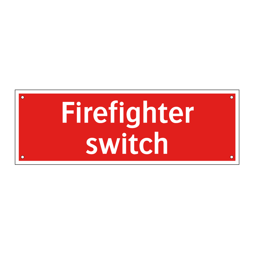 Firefighter switch