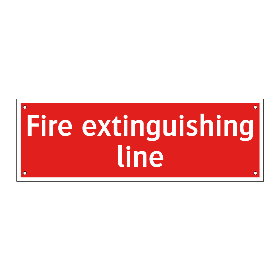 Fire extinguishing line