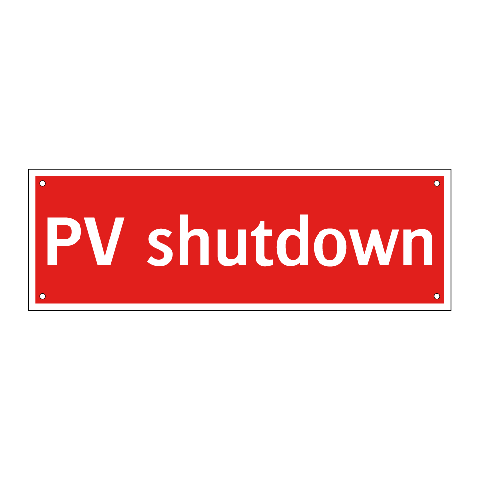 PV shutdown