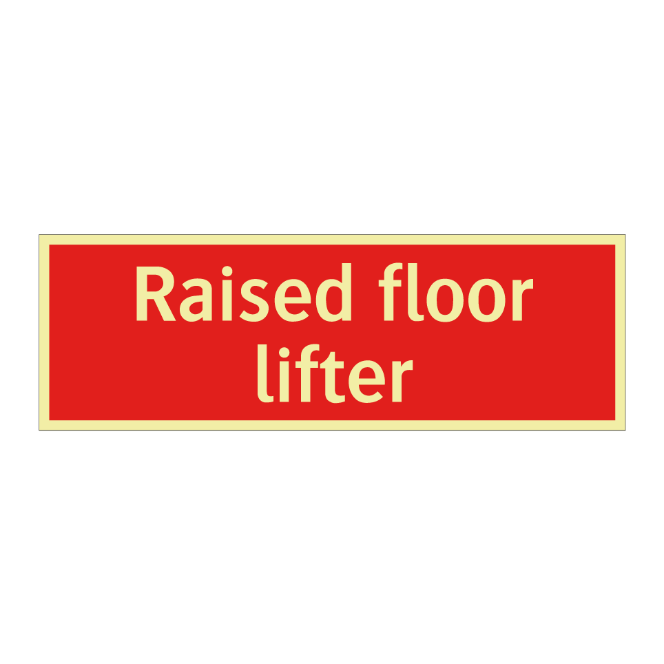 Raised floor lifter