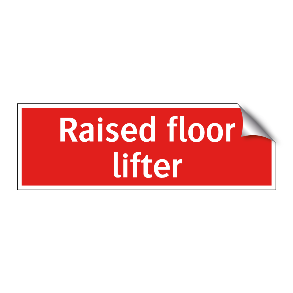 Raised floor lifter