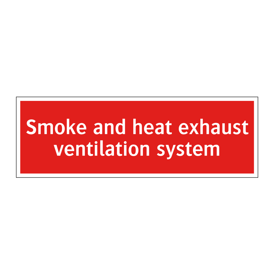 Smoke and heat exhaust ventilation system