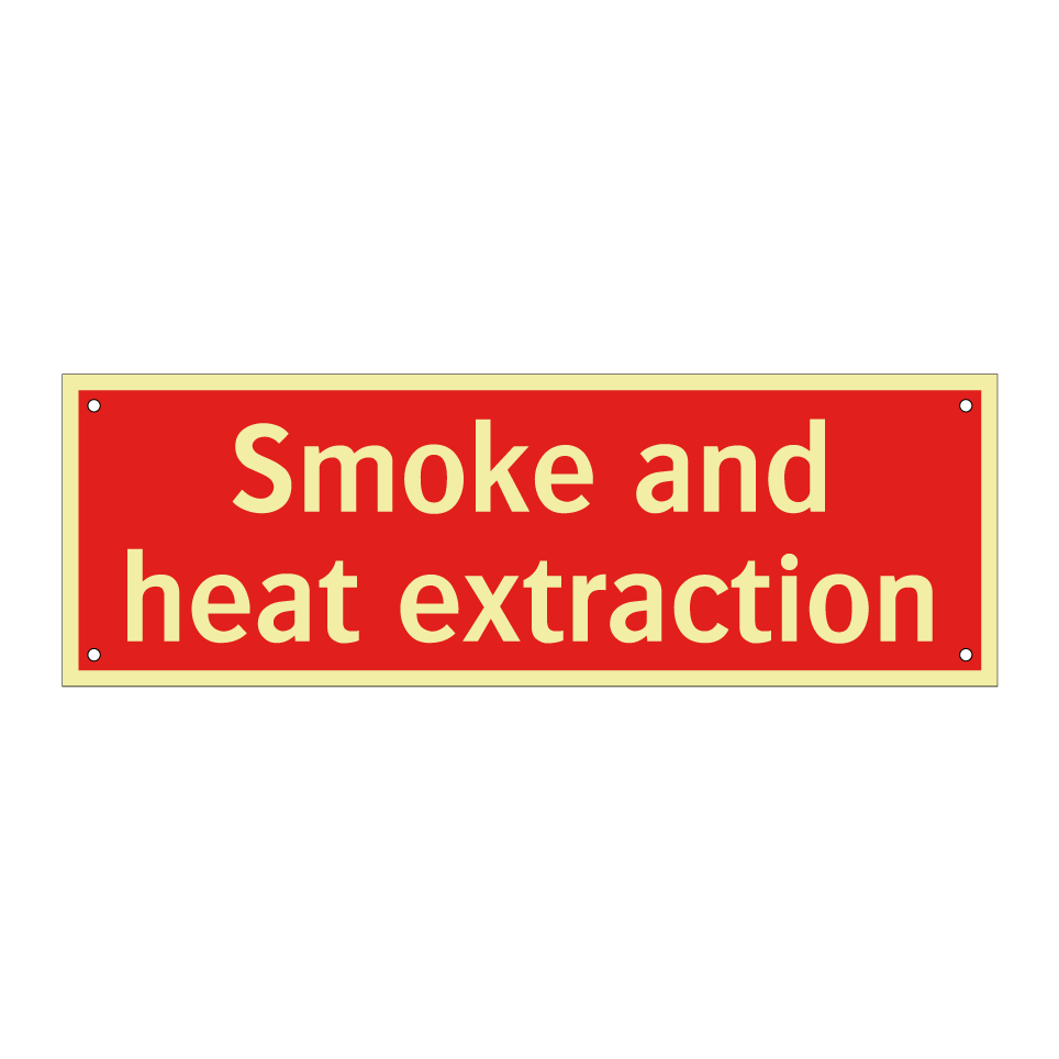 Smoke and heat extraction