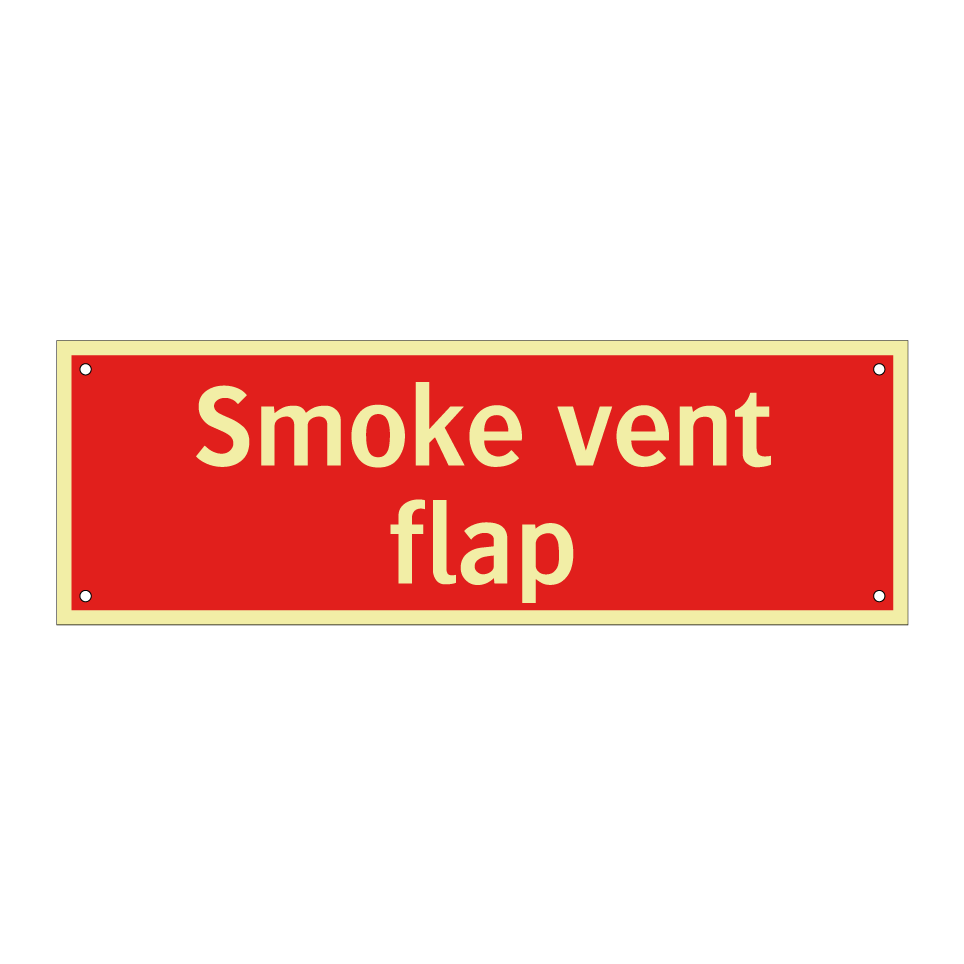 Smoke vent flap