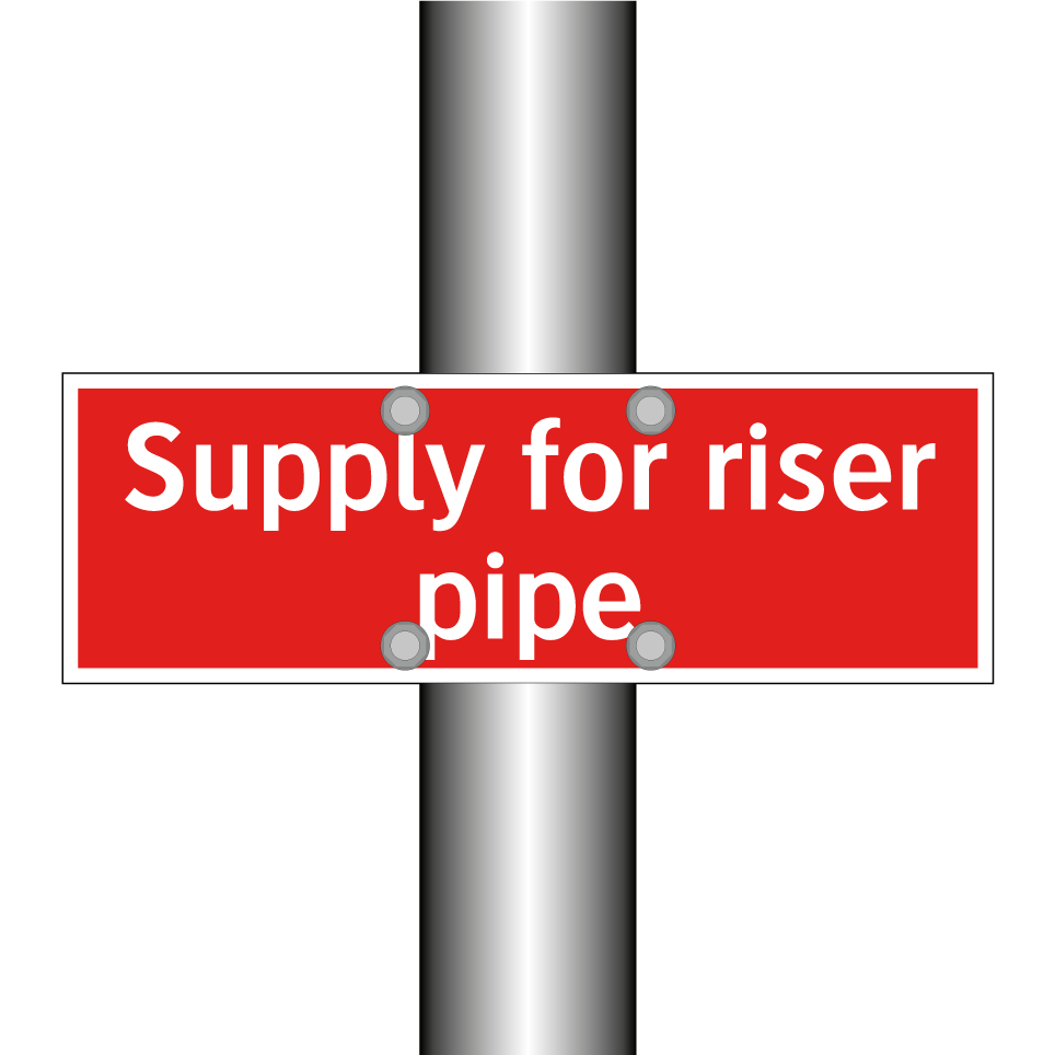 Supply for riser pipe