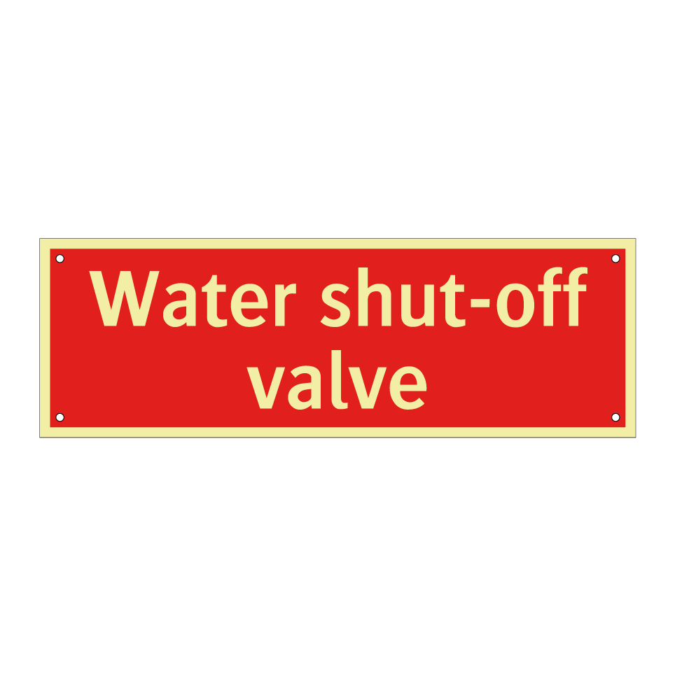 Water shut-off valve