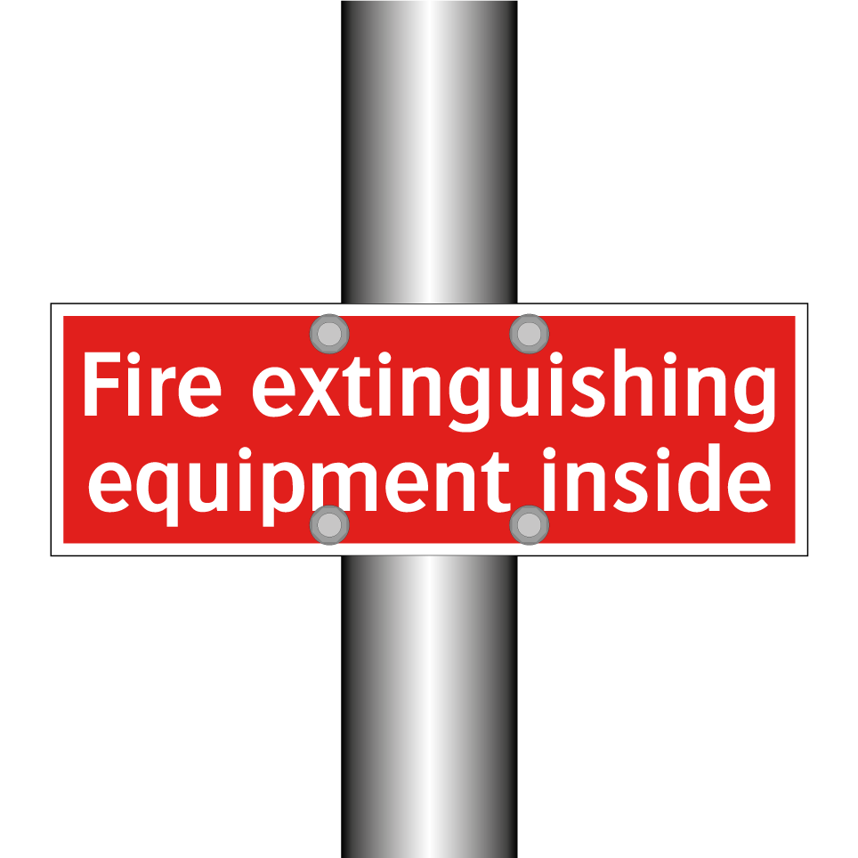 Fire extinguishing equipment inside