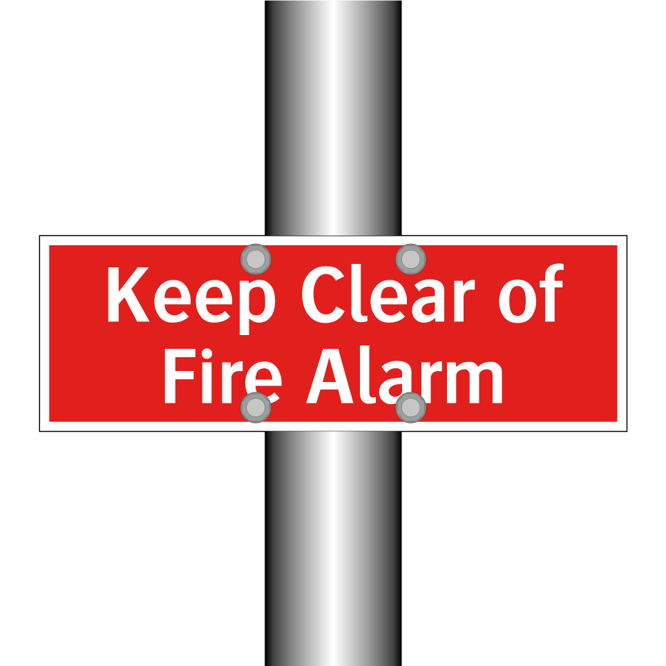 Keep Clear of Fire Alarm