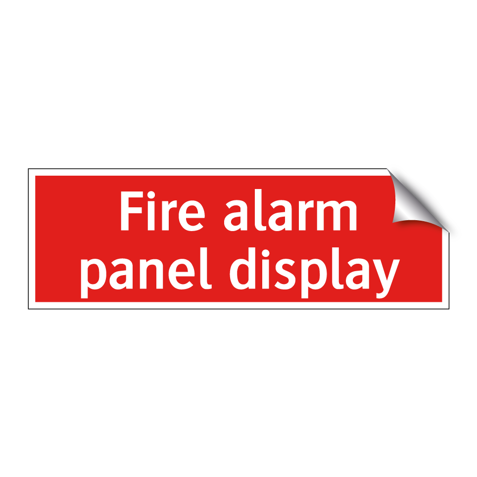 Fire alarm panel display