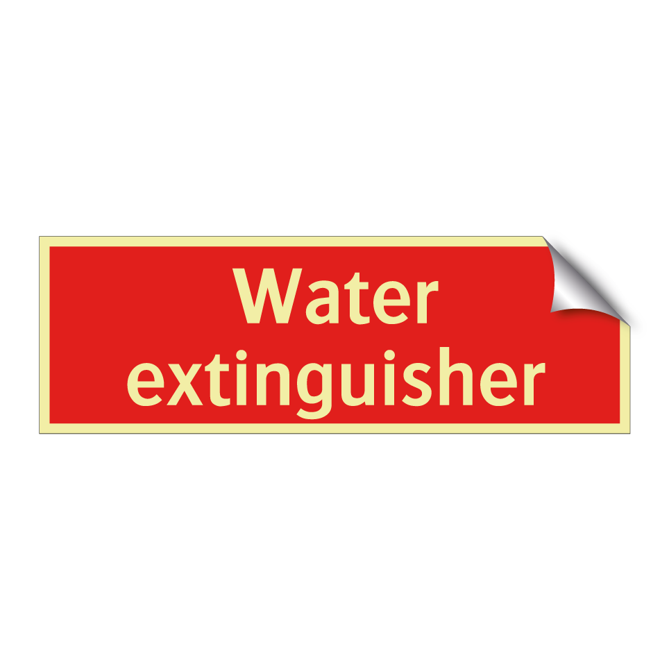 Water extinguisher