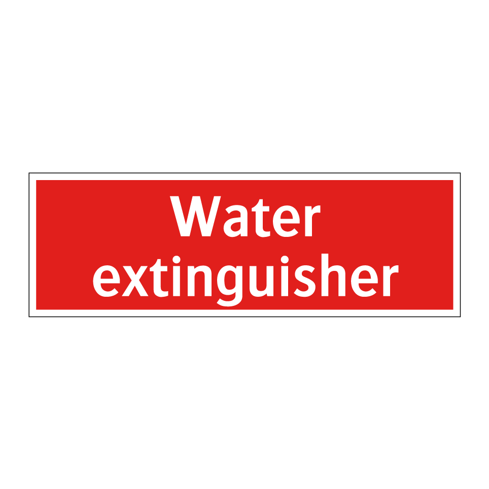Water extinguisher
