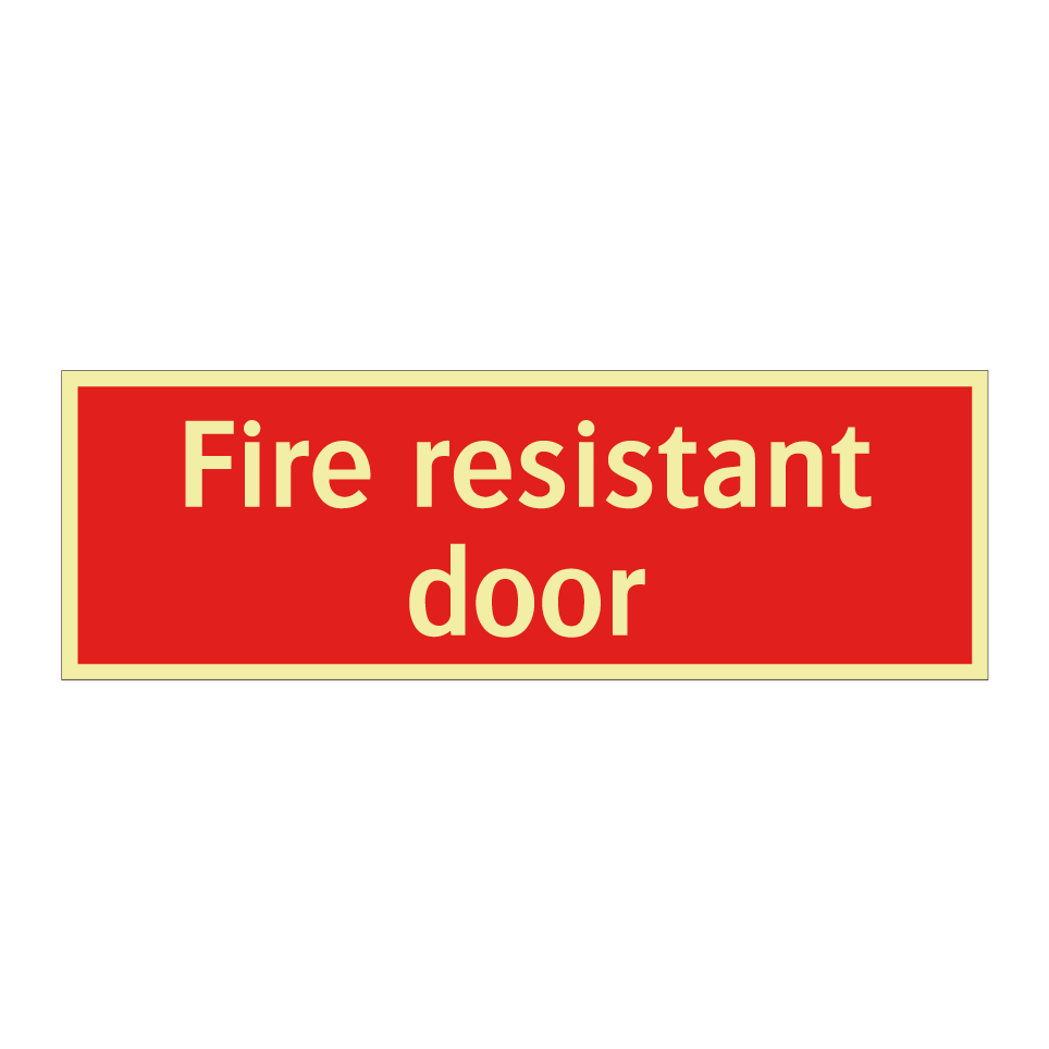 Fire resistant door