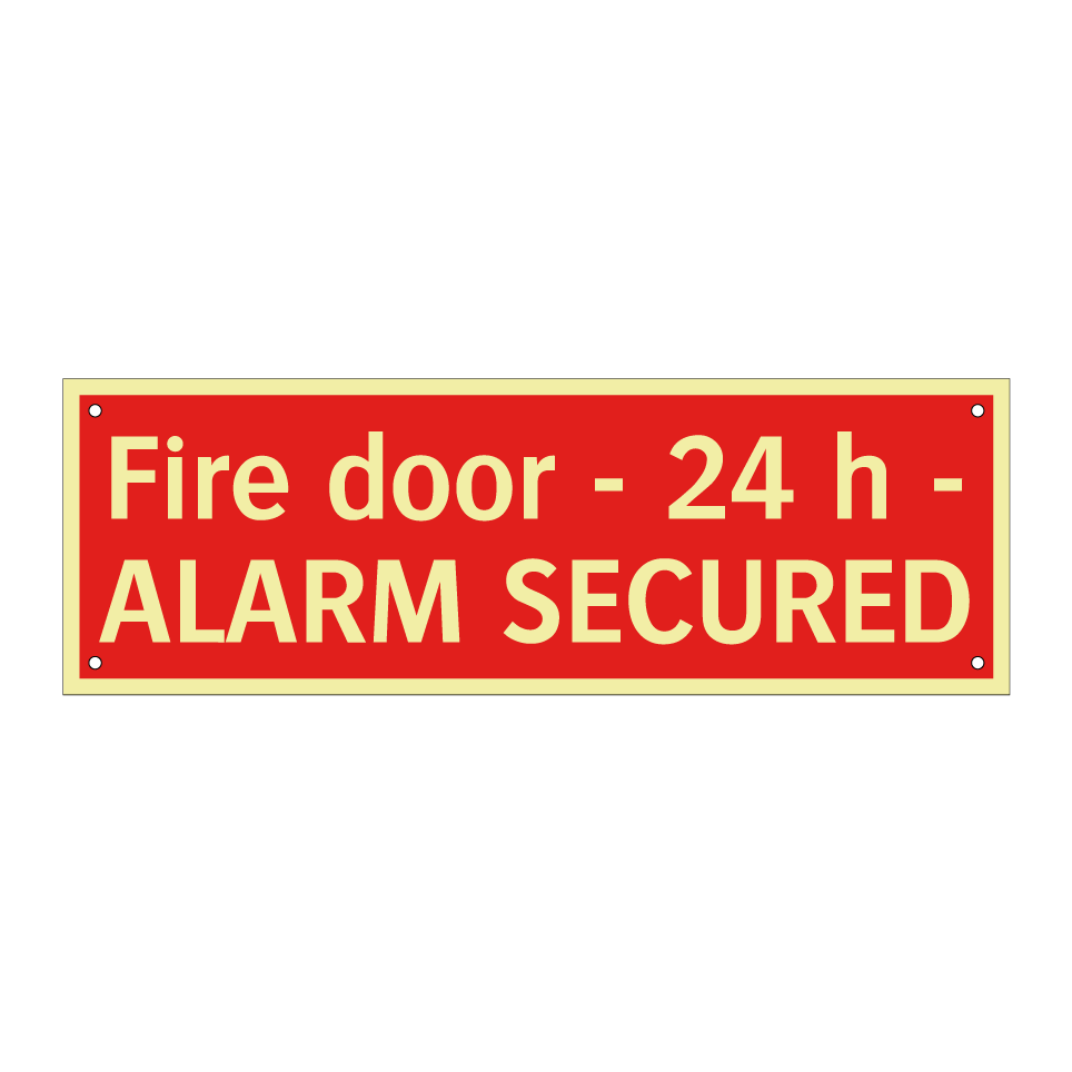 Fire door - 24 h - ALARM SECURED