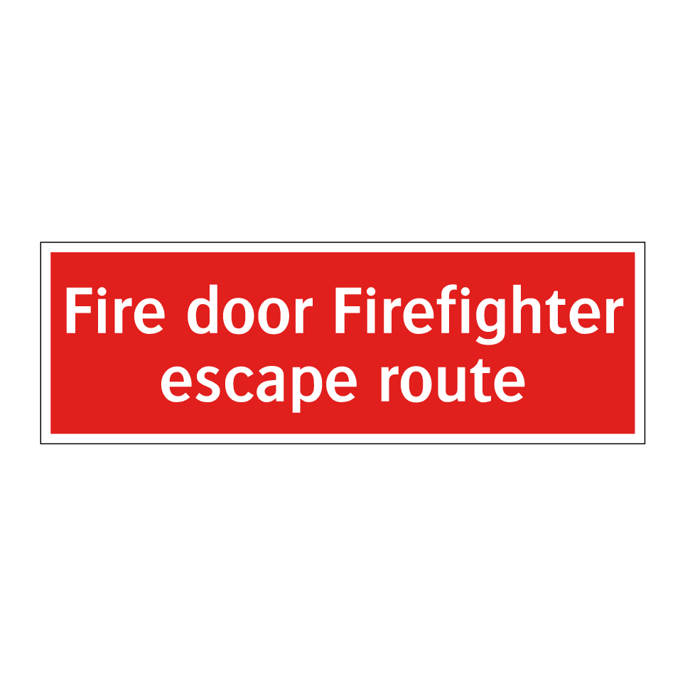 Fire door Firefighter escape route