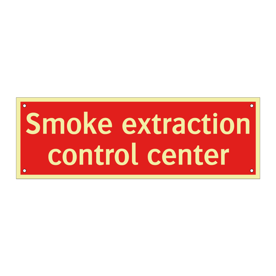 Smoke extraction control center