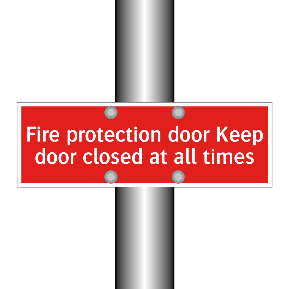 Fire protection door Keep door closed at all times