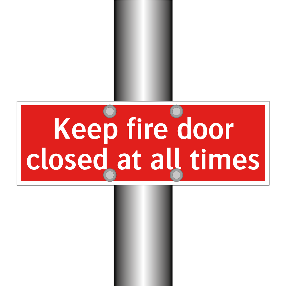 Keep fire door closed at all times