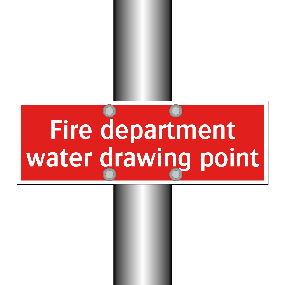 Fire department water drawing point