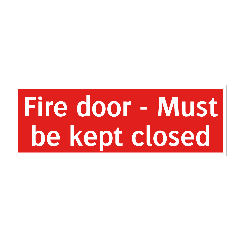Fire door - Must be kept closed
