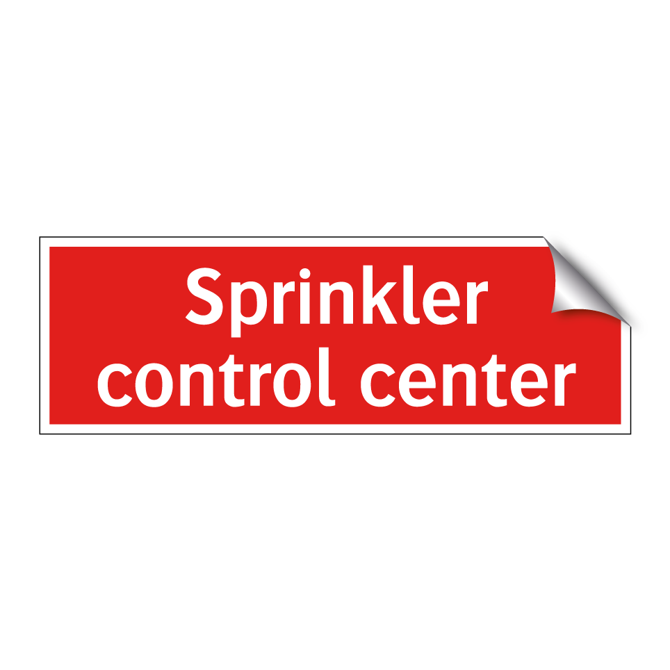 Sprinkler control center