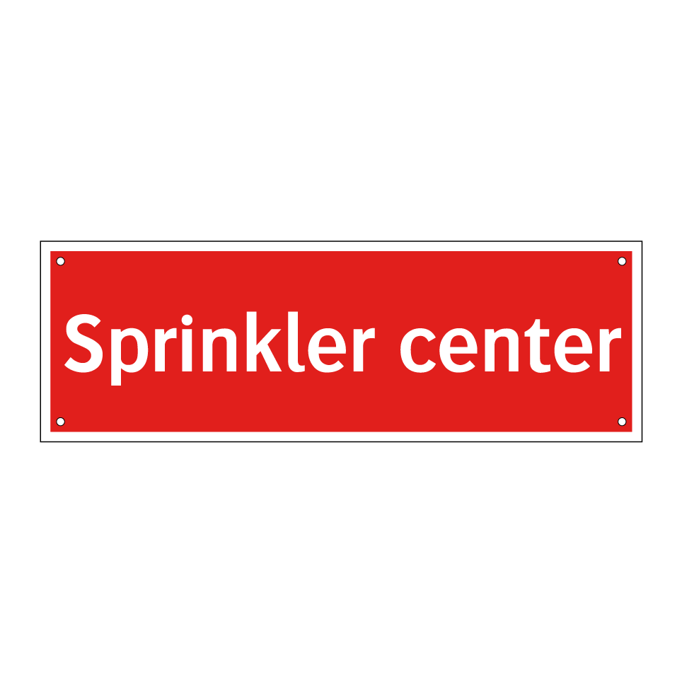 Sprinkler center
