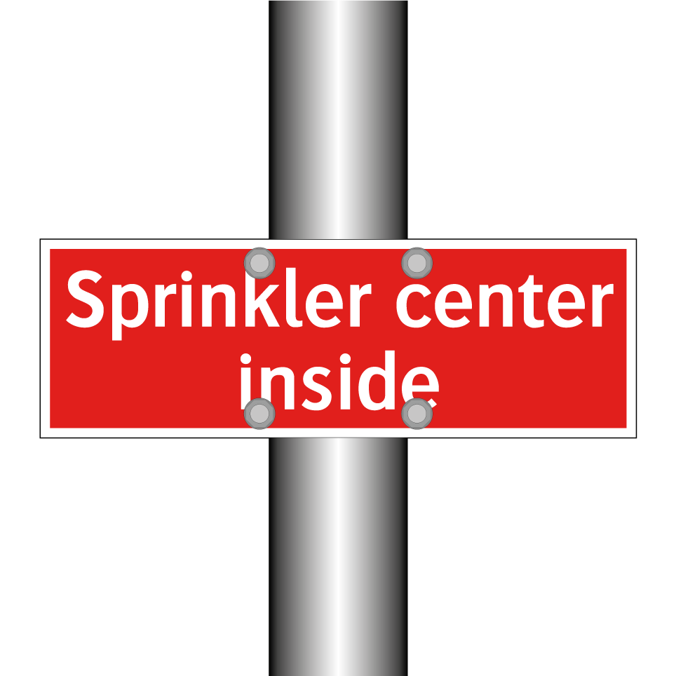 Sprinkler center inside