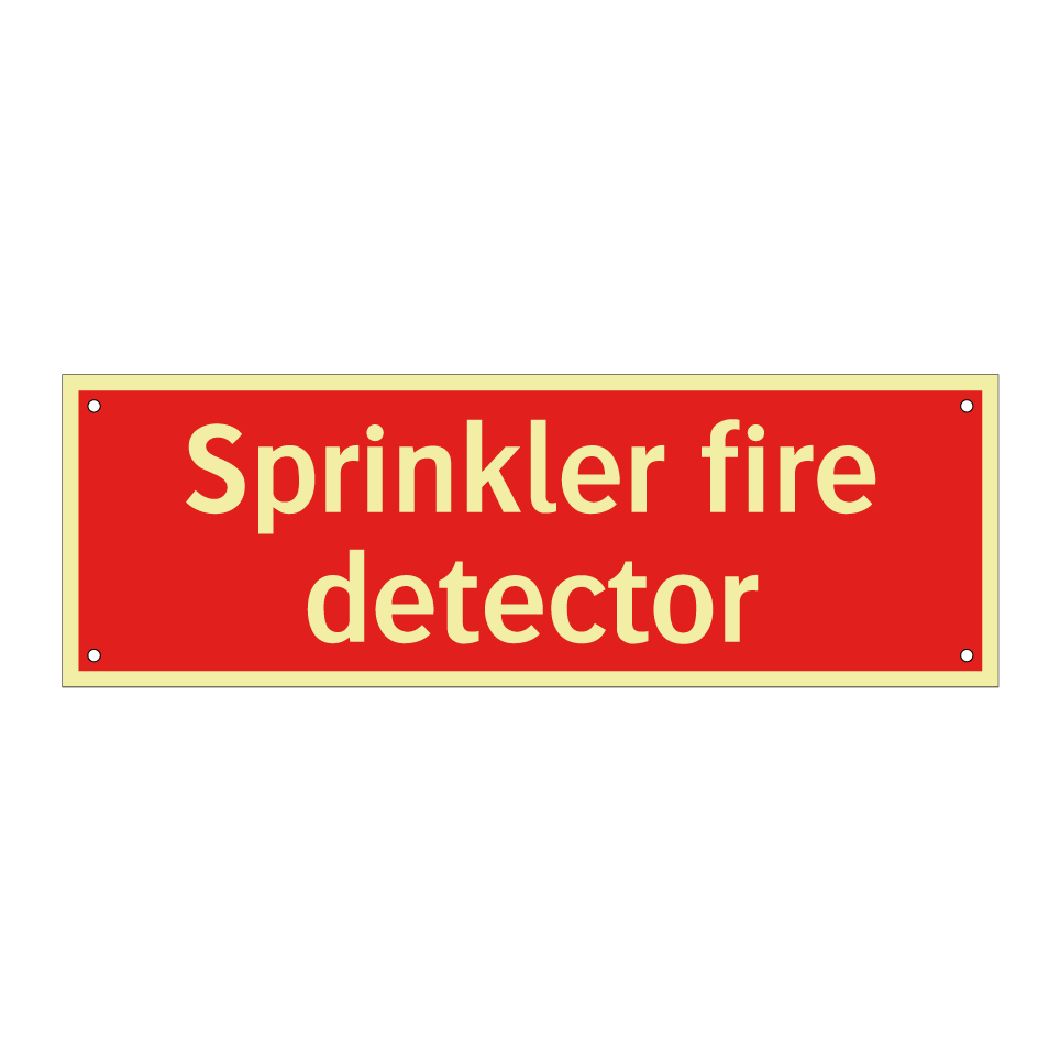 Sprinkler fire detector