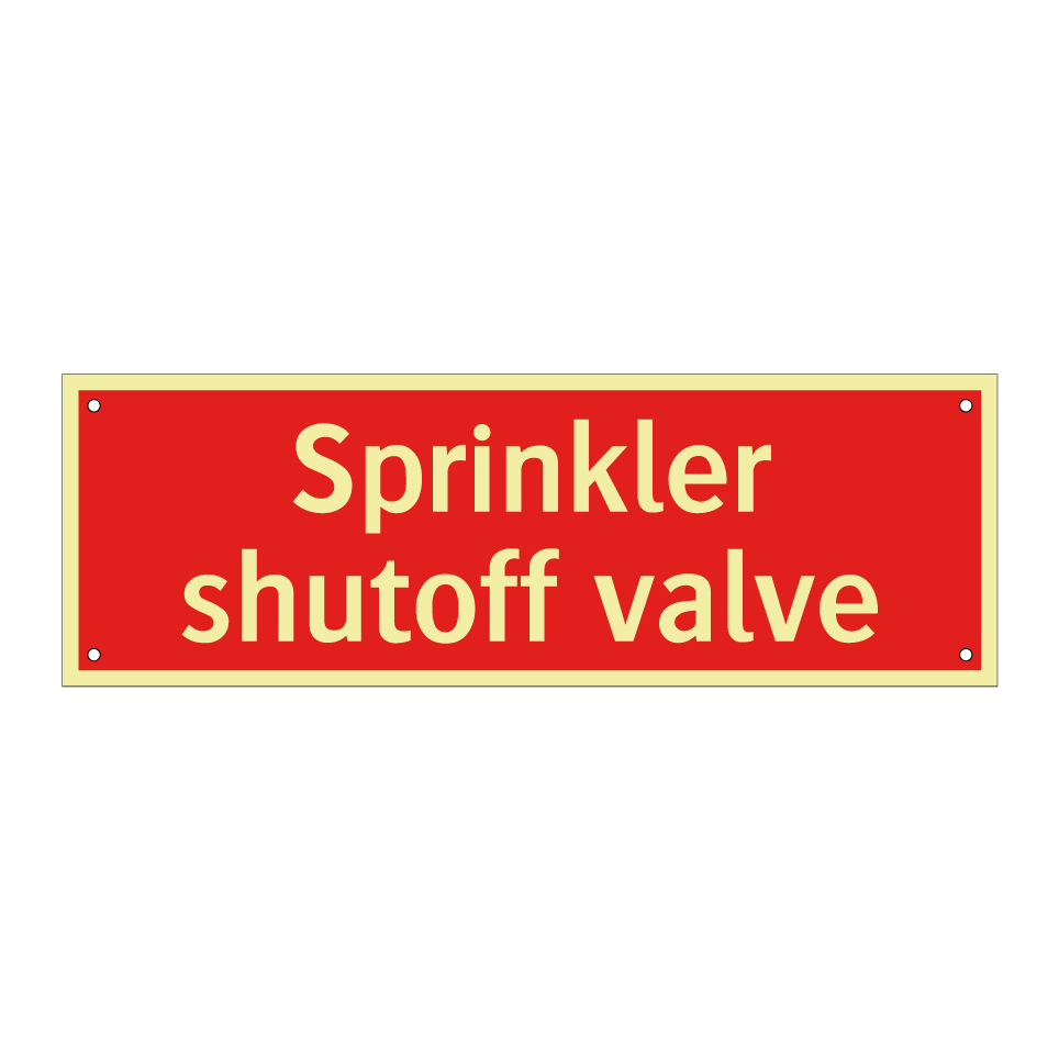 Sprinkler shutoff valve