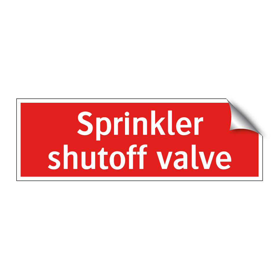 Sprinkler shutoff valve