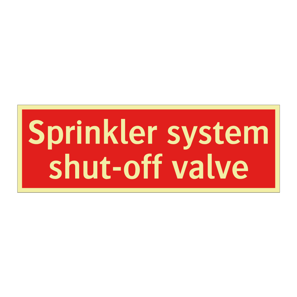 Sprinkler system shut-off valve