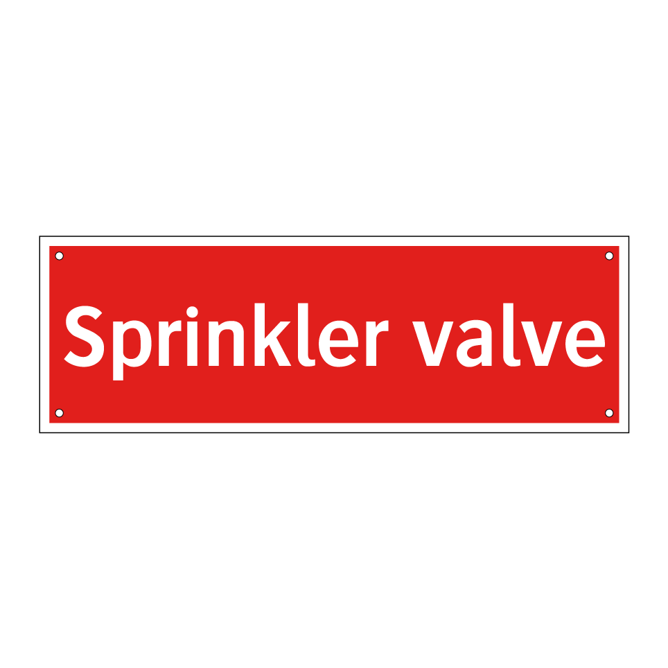Sprinkler valve