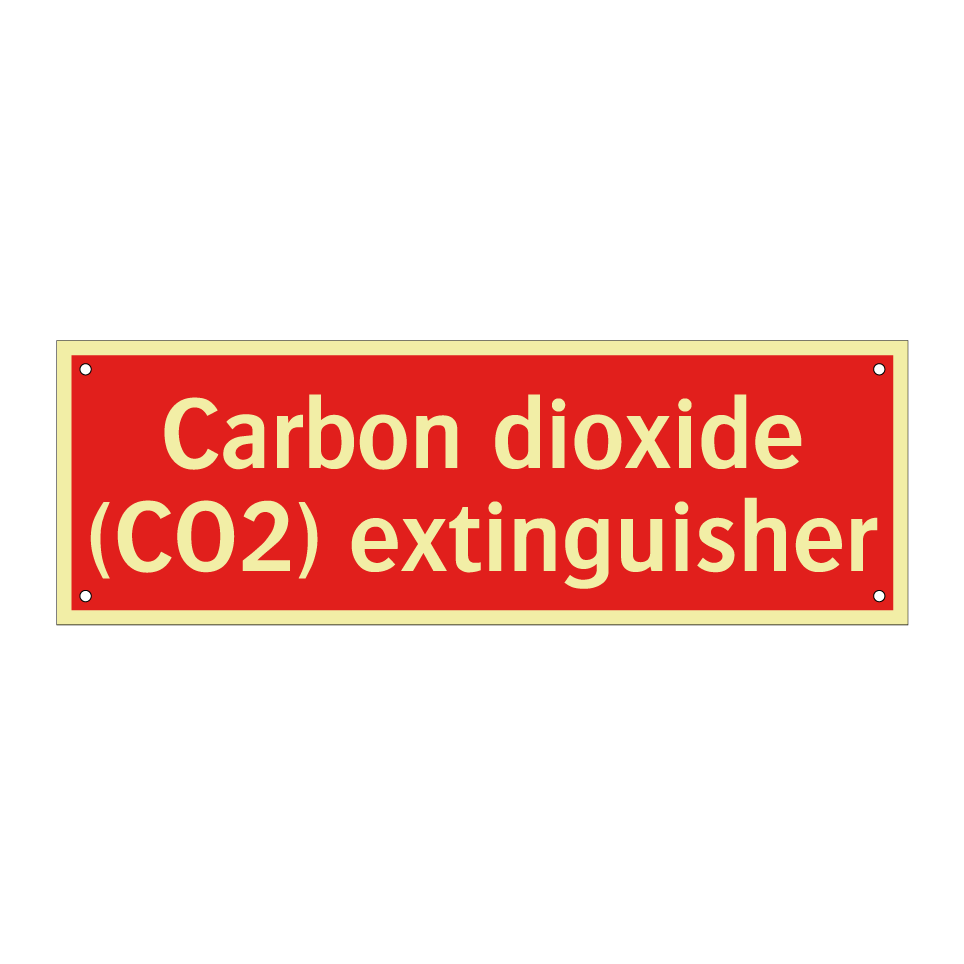 Carbon dioxide (CO2) extinguisher