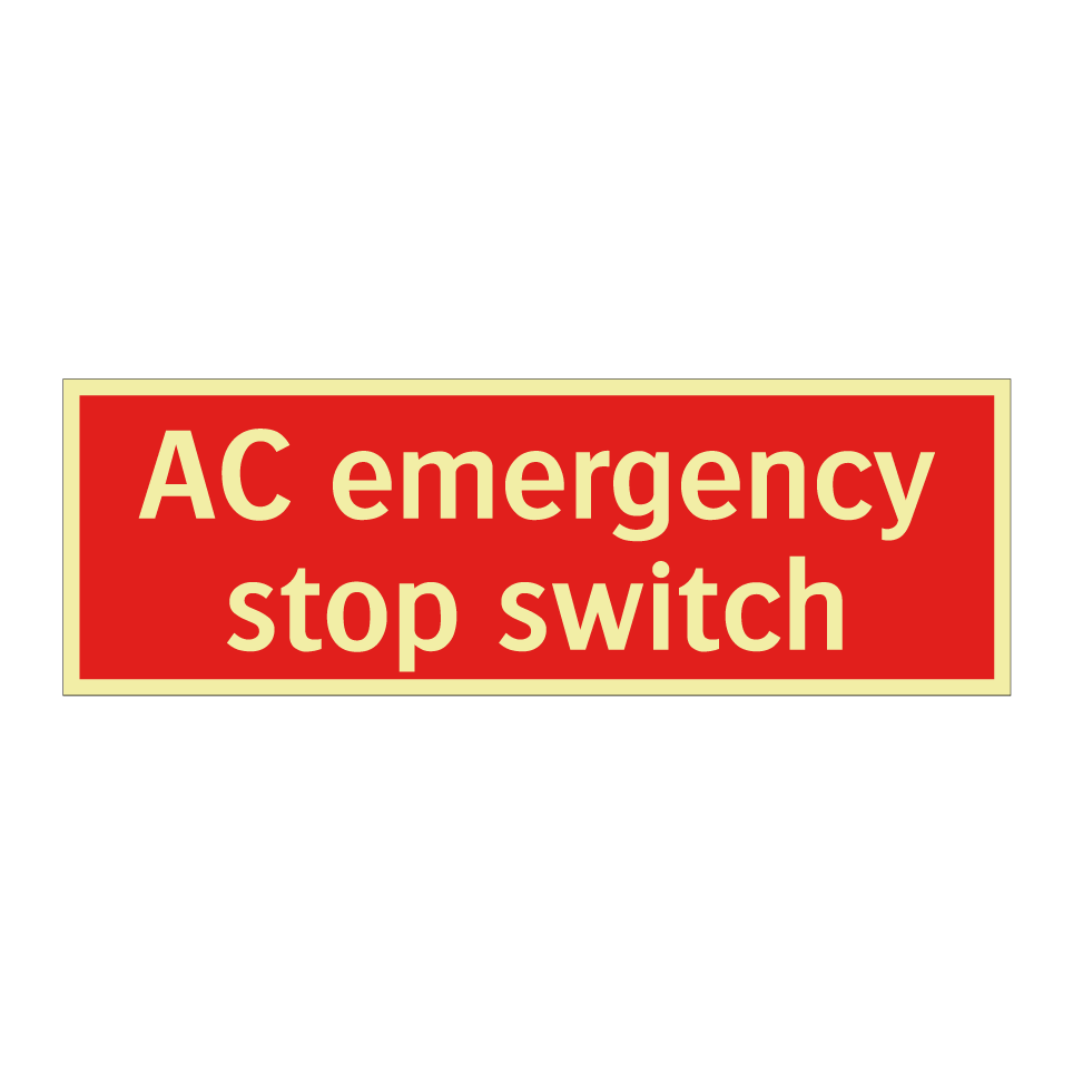 AC emergency stop switch